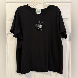 Quacker Factory Top Rhinestones